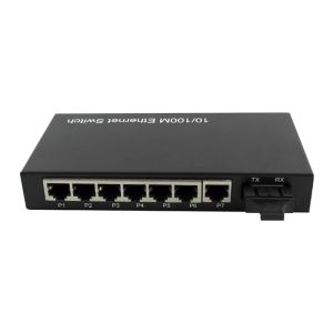1 فیبر و 8 پورت RJ45 سوئیچ فیبر کنترل نشده ، اتصال SC